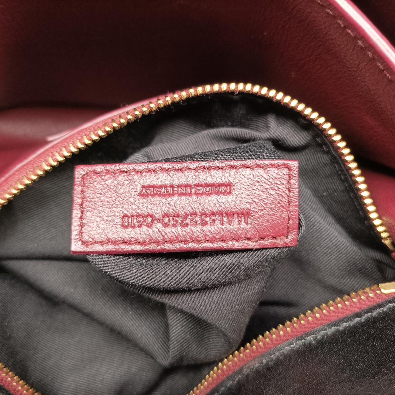 Pre-owned Yves Saint Laurent CASSANDRA Black Leather 532750 shoulderbag | stylenewstar