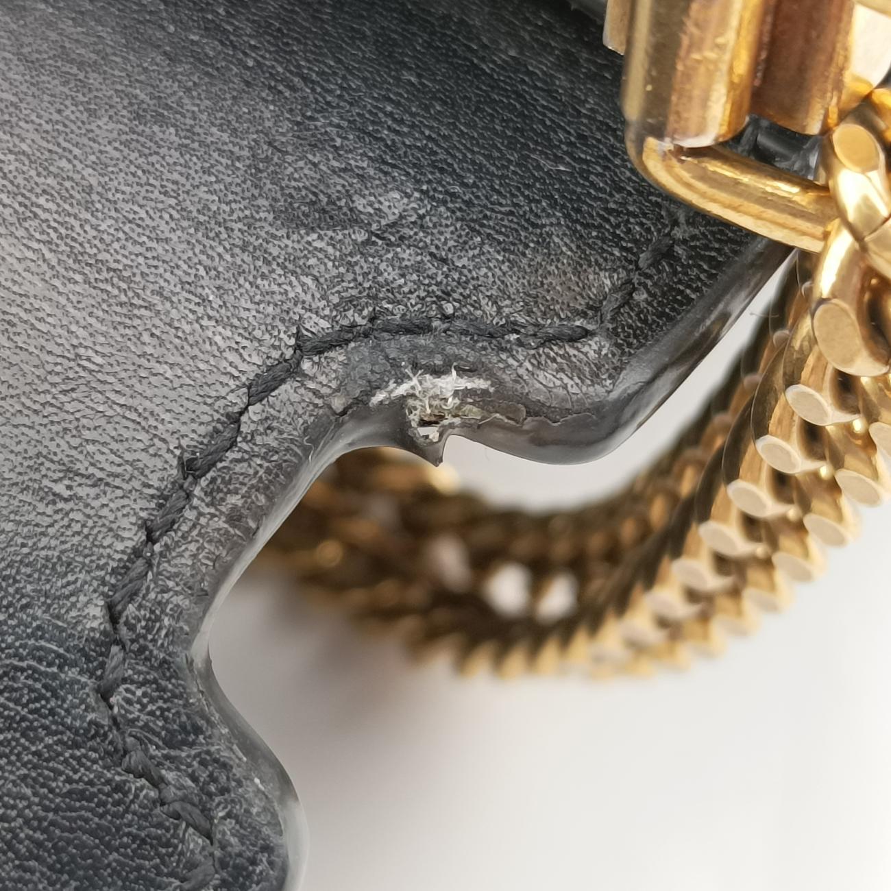 Pre-owned Yves Saint Laurent CASSANDRA Black Leather 532750 shoulderbag | stylenewstar