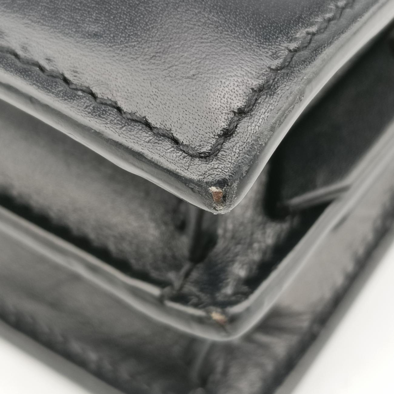 Pre-owned Yves Saint Laurent CASSANDRA Black Leather 532750 shoulderbag | stylenewstar