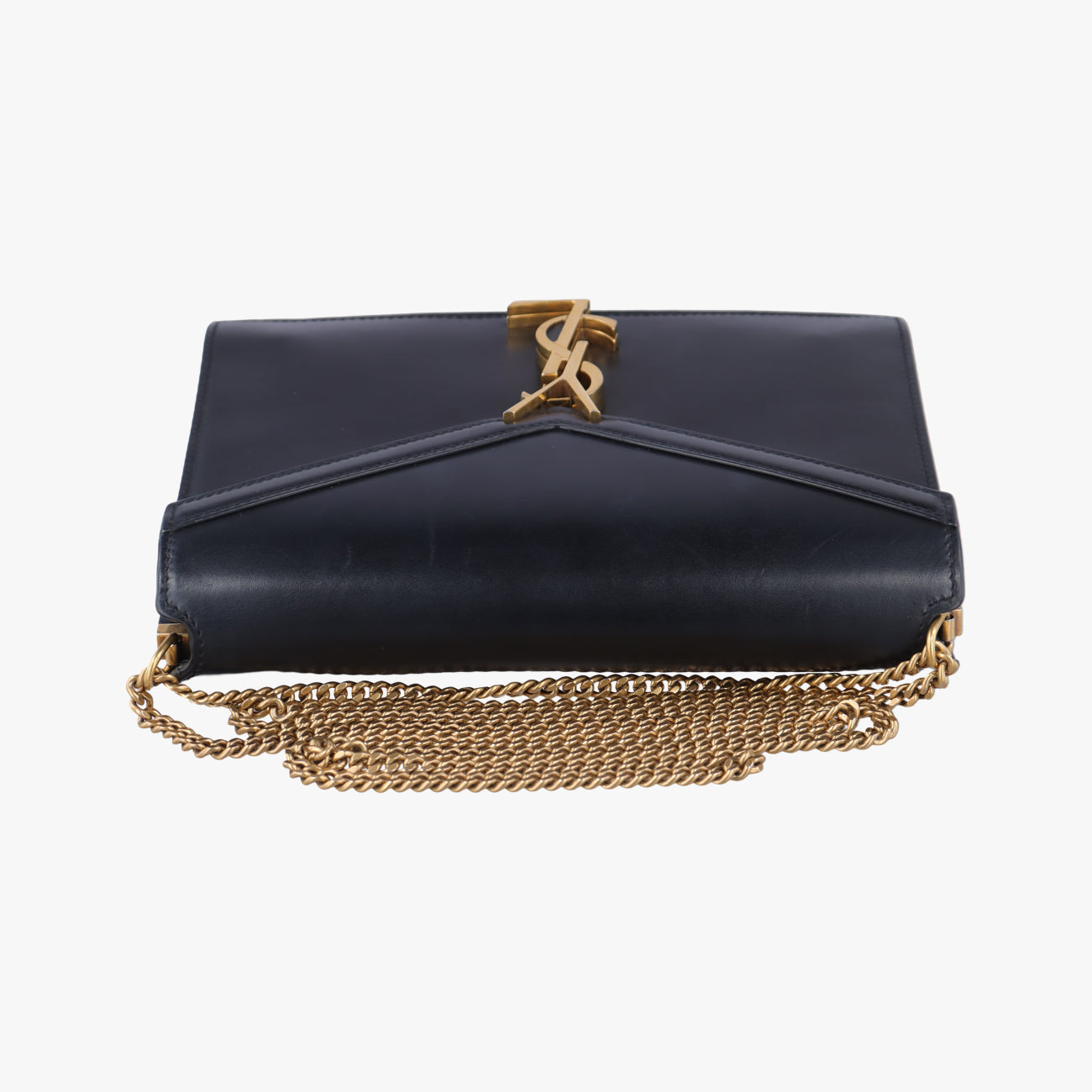 Pre-owned Yves Saint Laurent CASSANDRA Black Leather 532750 shoulderbag | stylenewstar