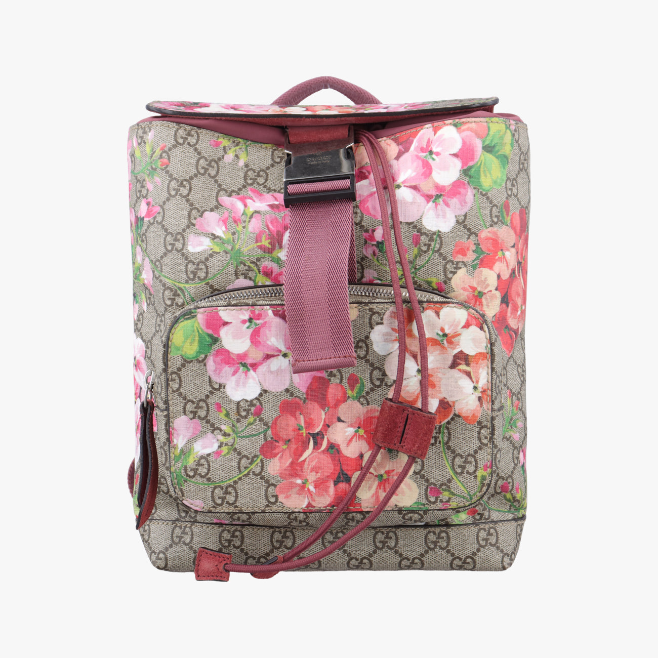Pre-owned Gucci GG Blooms Multicolour PVC coated canvas 410544 backpack/rucksack | stylenewstar