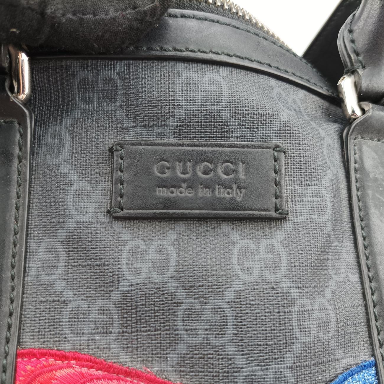 Pre-owned Gucci GG Supreme Carry-On Duffel Multicolour PVC coated canvas 474131 shoulderbag | stylenewstar