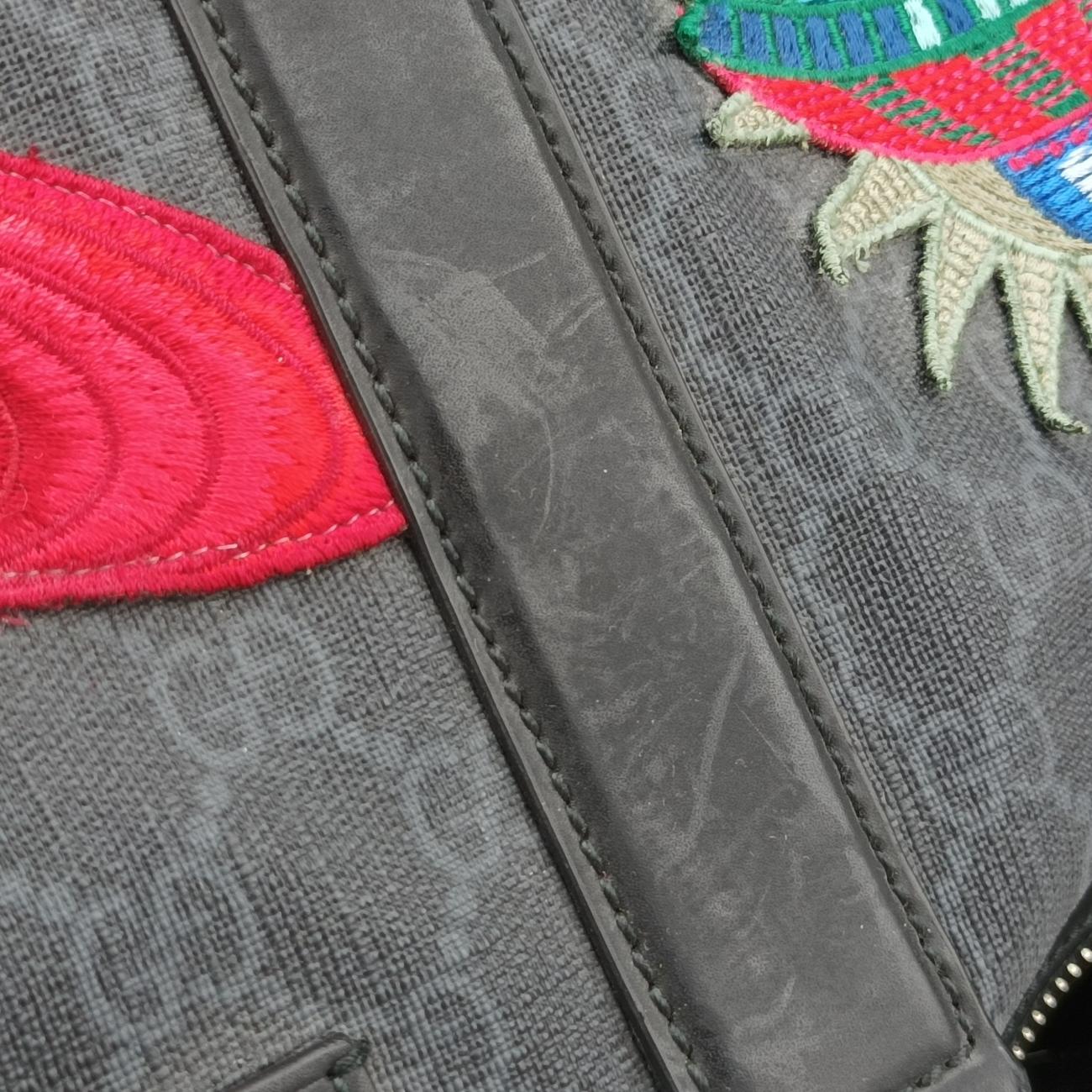 Pre-owned Gucci GG Supreme Carry-On Duffel Multicolour PVC coated canvas 474131 shoulderbag | stylenewstar