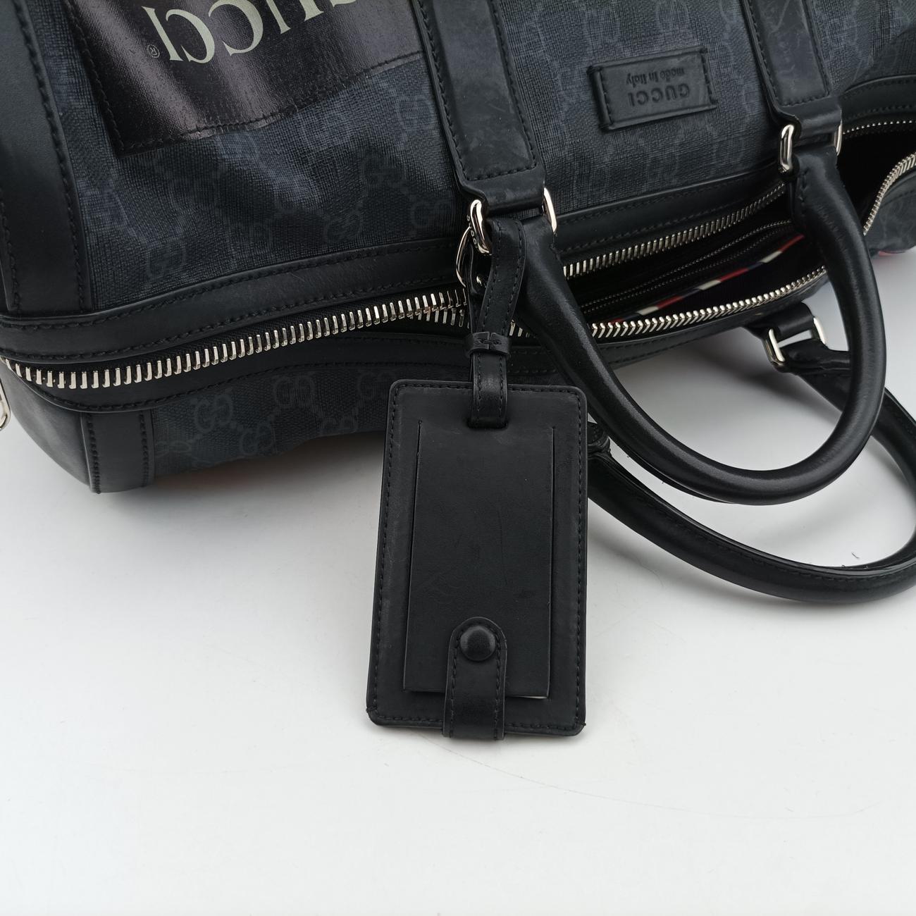 Pre-owned Gucci GG Supreme Carry-On Duffel Multicolour PVC coated canvas 474131 shoulderbag | stylenewstar