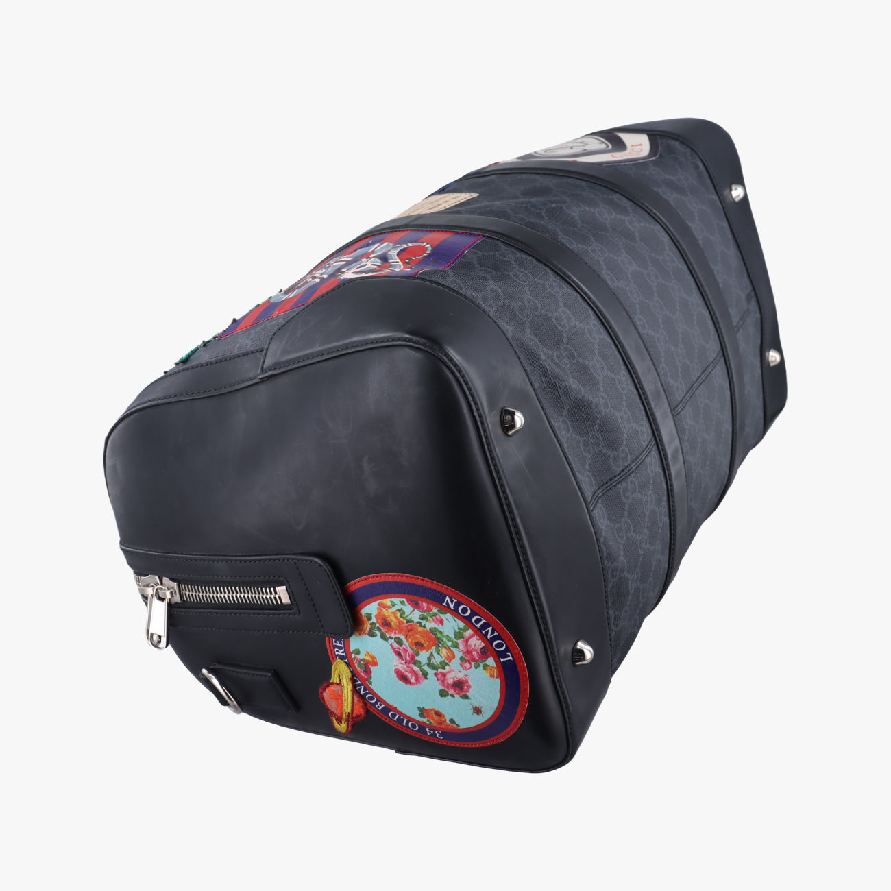 Pre-owned Gucci GG Supreme Carry-On Duffel Multicolour PVC coated canvas 474131 shoulderbag | stylenewstar