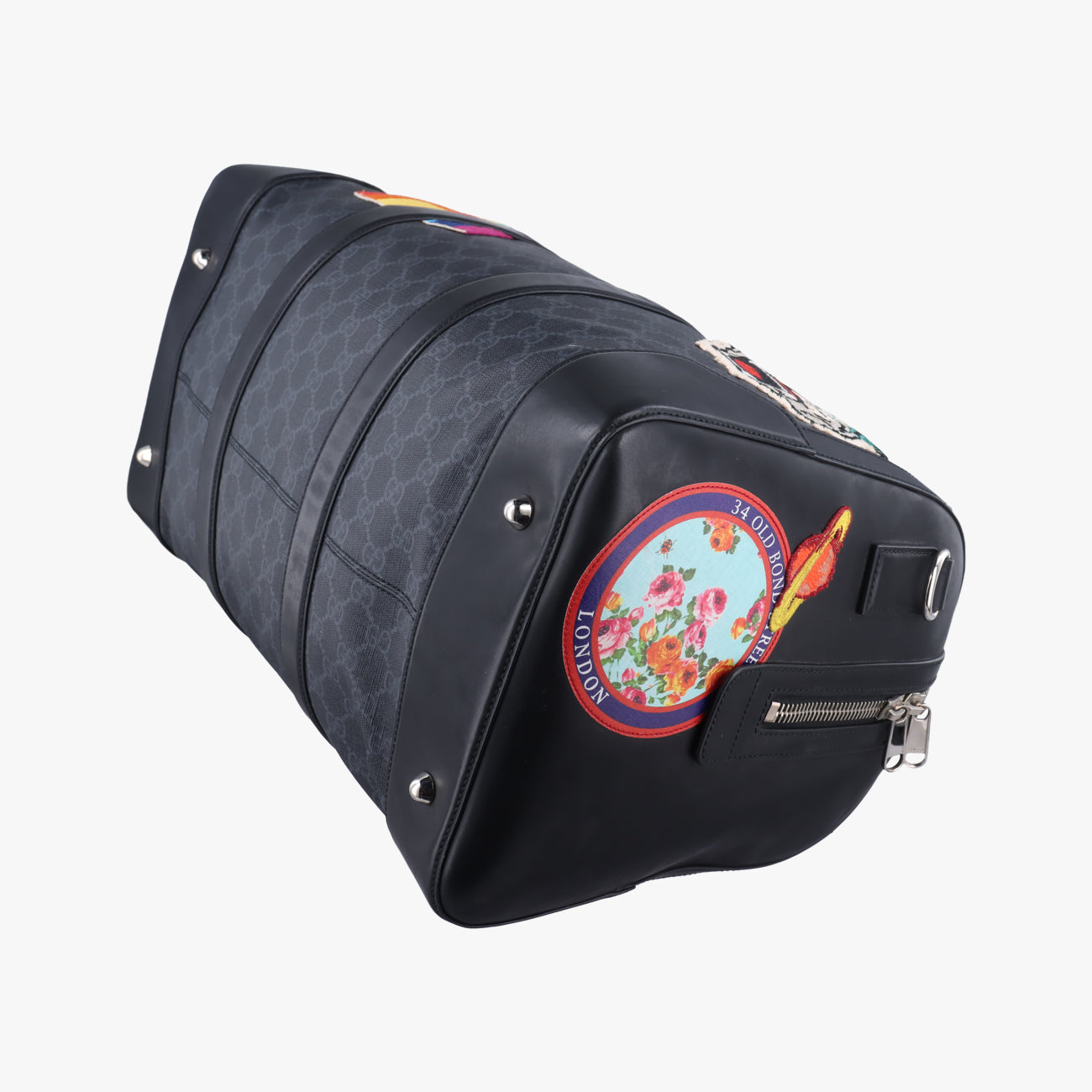 Pre-owned Gucci GG Supreme Carry-On Duffel Multicolour PVC coated canvas 474131 shoulderbag | stylenewstar