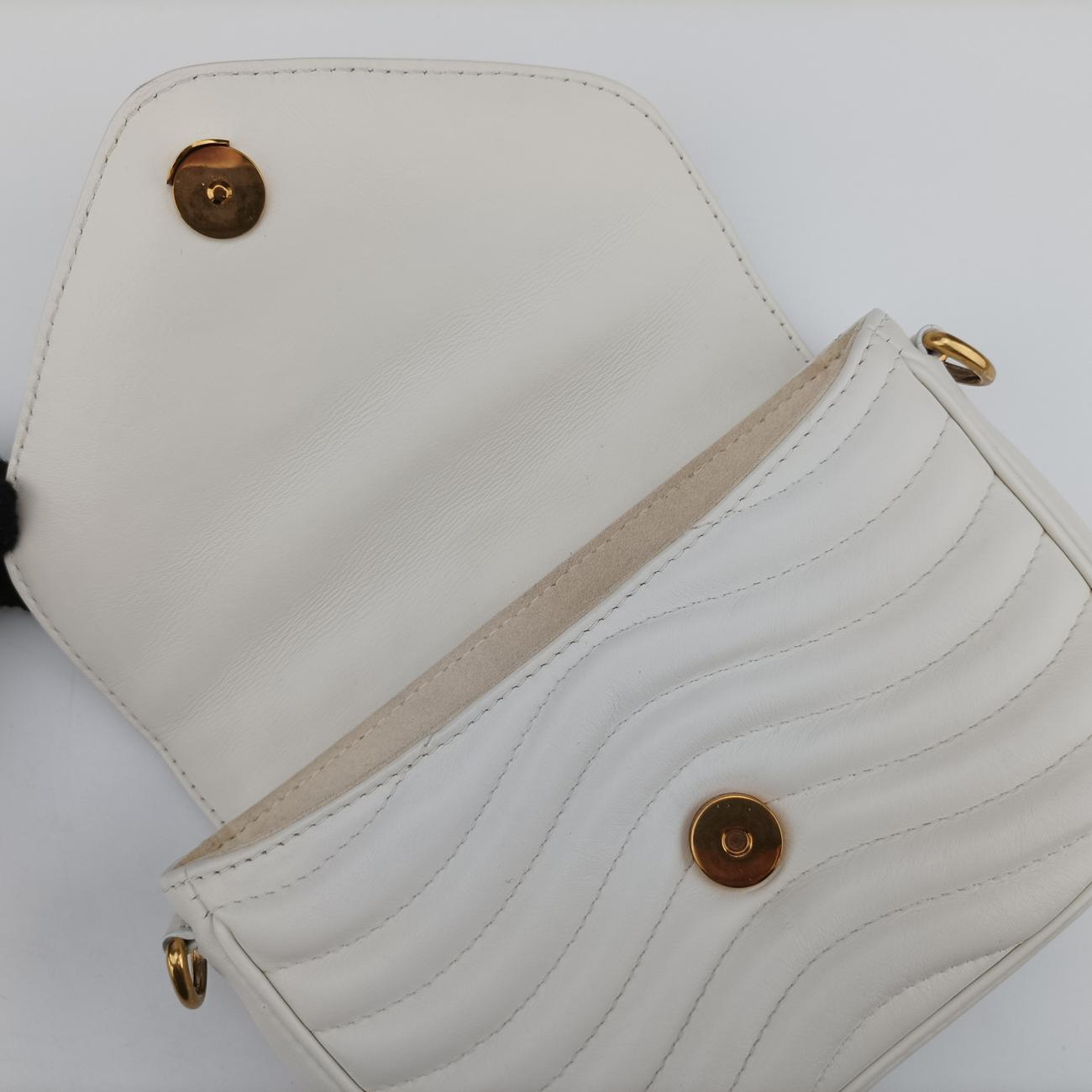 Pre-owned Louis Vuitton New Wave Multi-Pochette SNOW Leather Ｍ56466 shoulderbag | stylenewstar