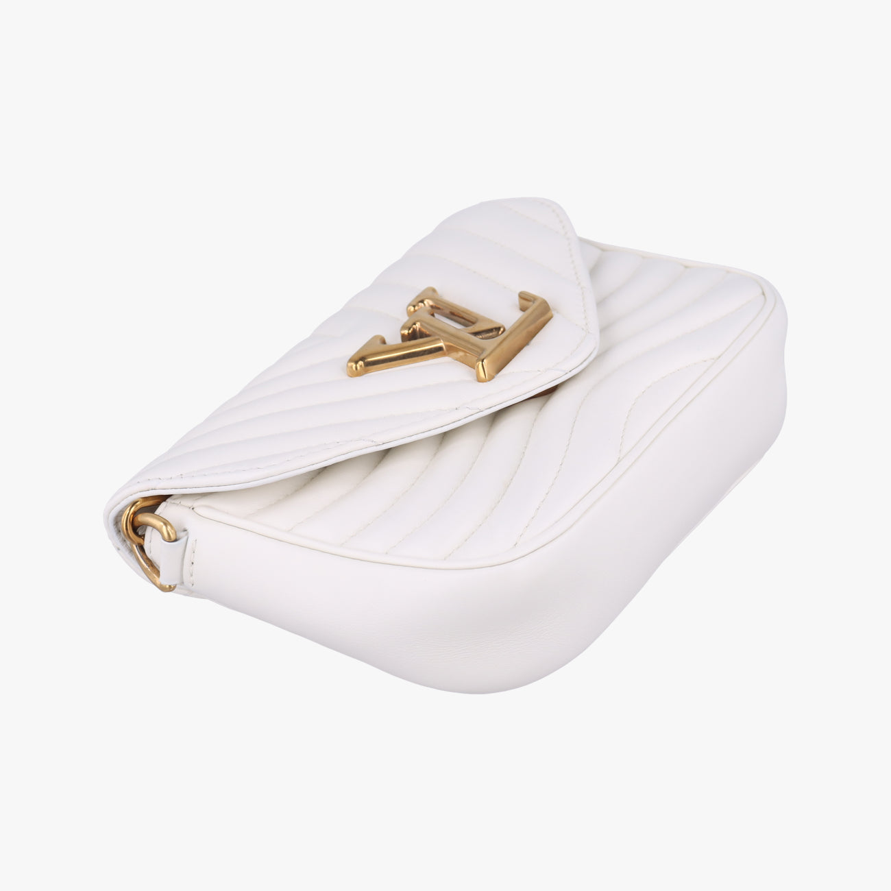 Pre-owned Louis Vuitton New Wave Multi-Pochette SNOW Leather Ｍ56466 shoulderbag | stylenewstar