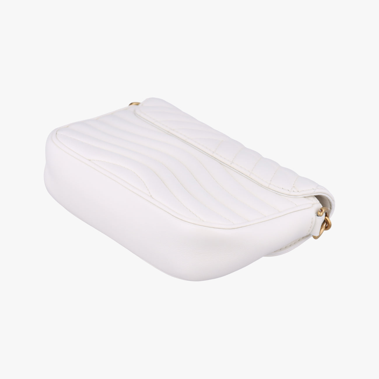 Pre-owned Louis Vuitton New Wave Multi-Pochette SNOW Leather Ｍ56466 shoulderbag | stylenewstar