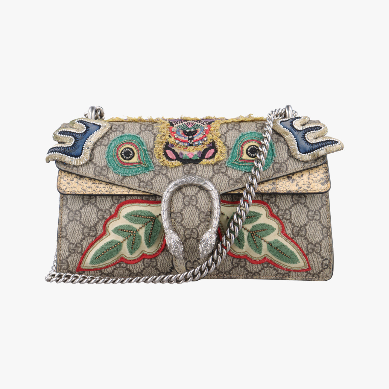 Pre-owned Gucci Dionysus Brown×Multicolor PVC coated canvas 400249 shoulderbag | stylenewstar