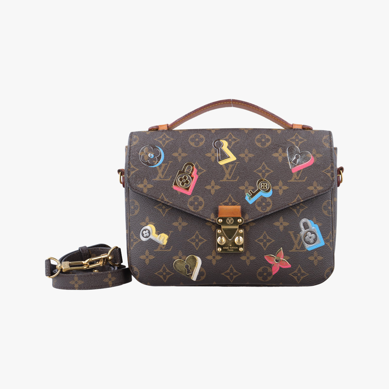 Pre-owned Louis Vuitton Pochette Metis MM Brown x Multicolor Monogram Canvas M44360 shoulderbag | stylenewstar