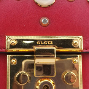 Padlock Red Leather D021174160