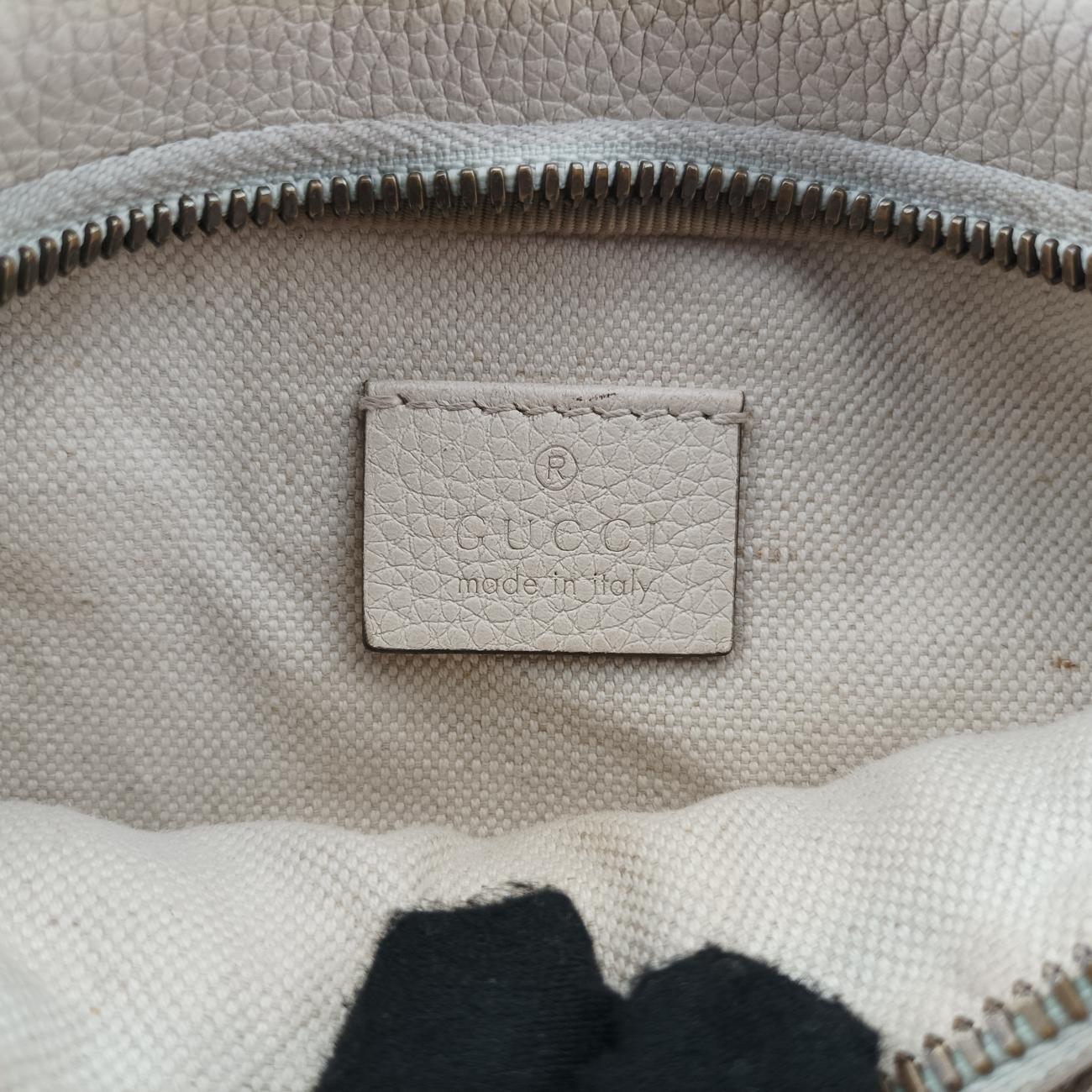 Pre-owned Gucci Gucci print White x Multicolor Leather 527792 bum bag/waist bag | stylenewstar