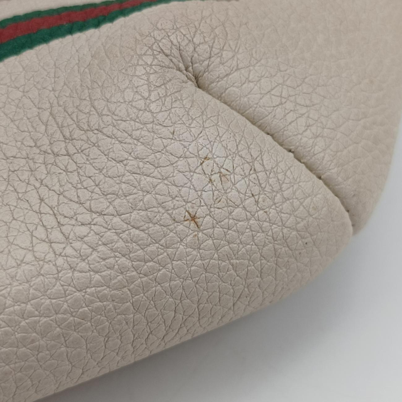 Pre-owned Gucci Gucci print White x Multicolor Leather 527792 bum bag/waist bag | stylenewstar