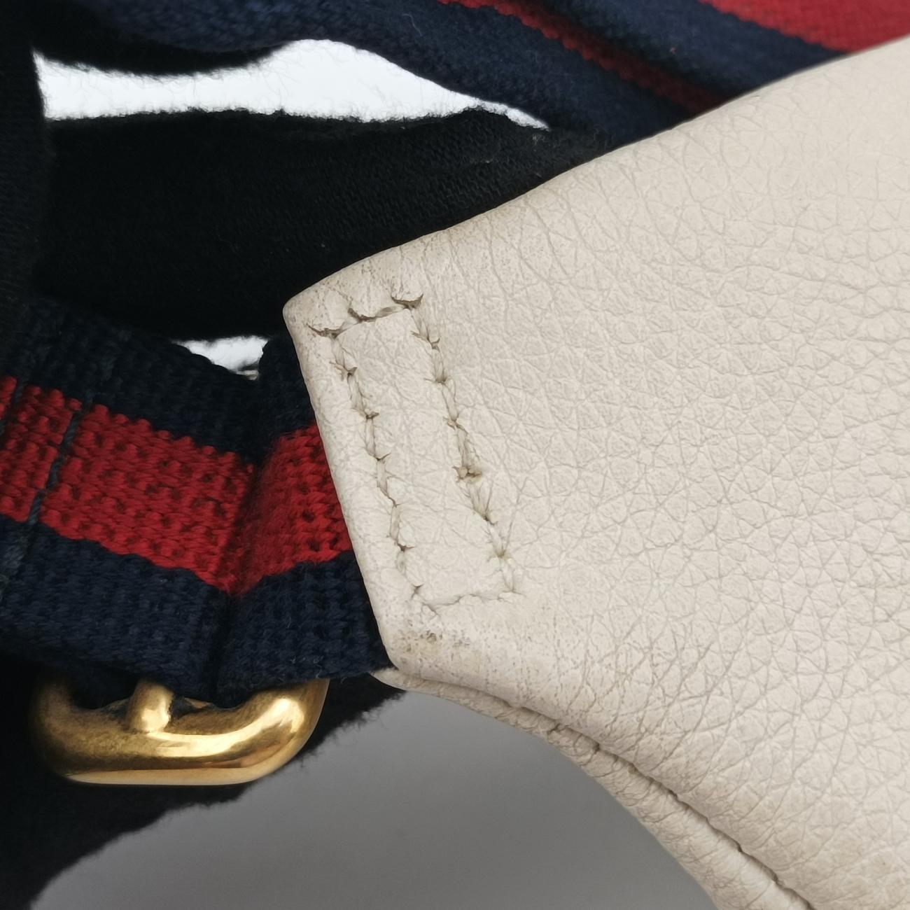 Pre-owned Gucci Gucci print White x Multicolor Leather 527792 bum bag/waist bag | stylenewstar