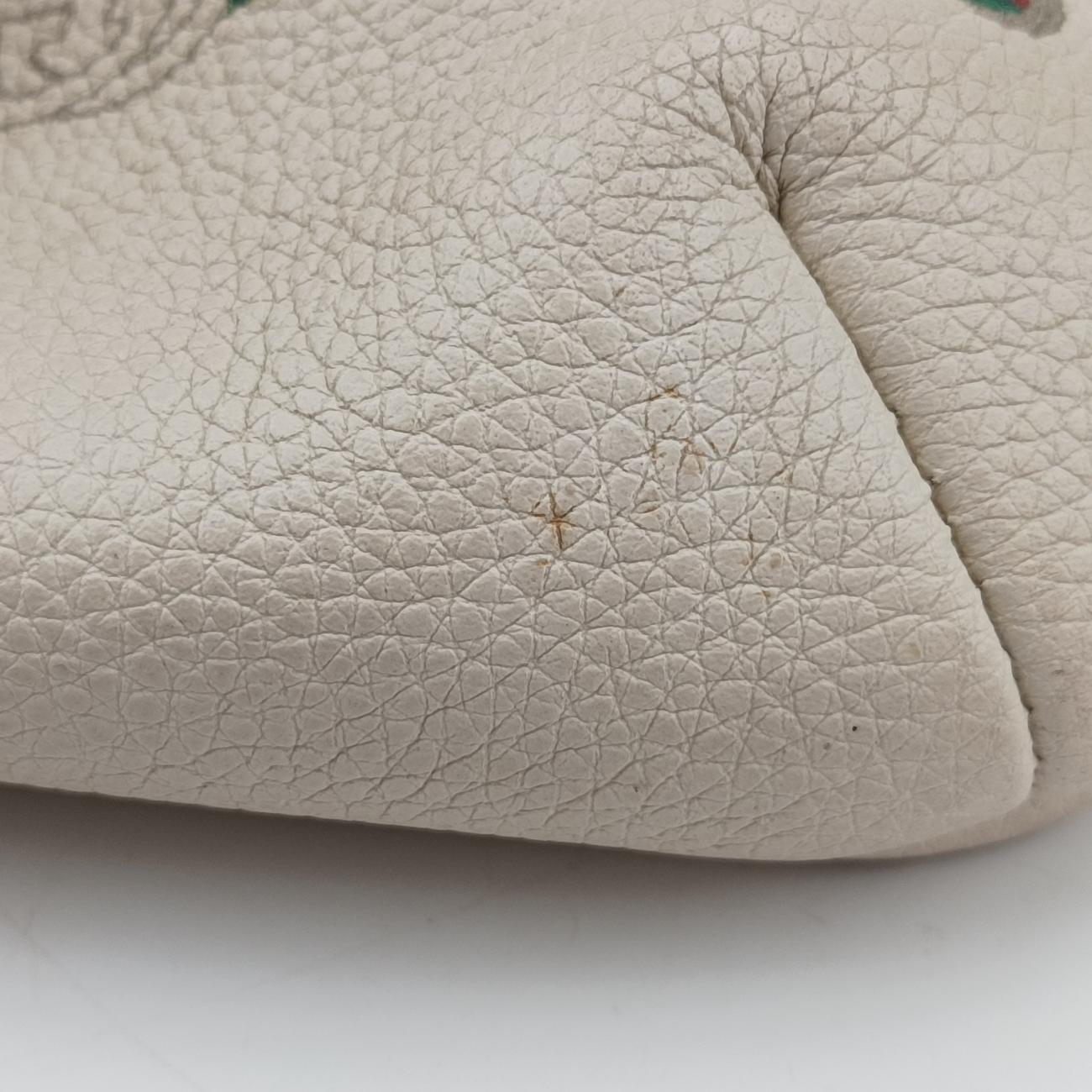 Pre-owned Gucci Gucci print White x Multicolor Leather 527792 bum bag/waist bag | stylenewstar