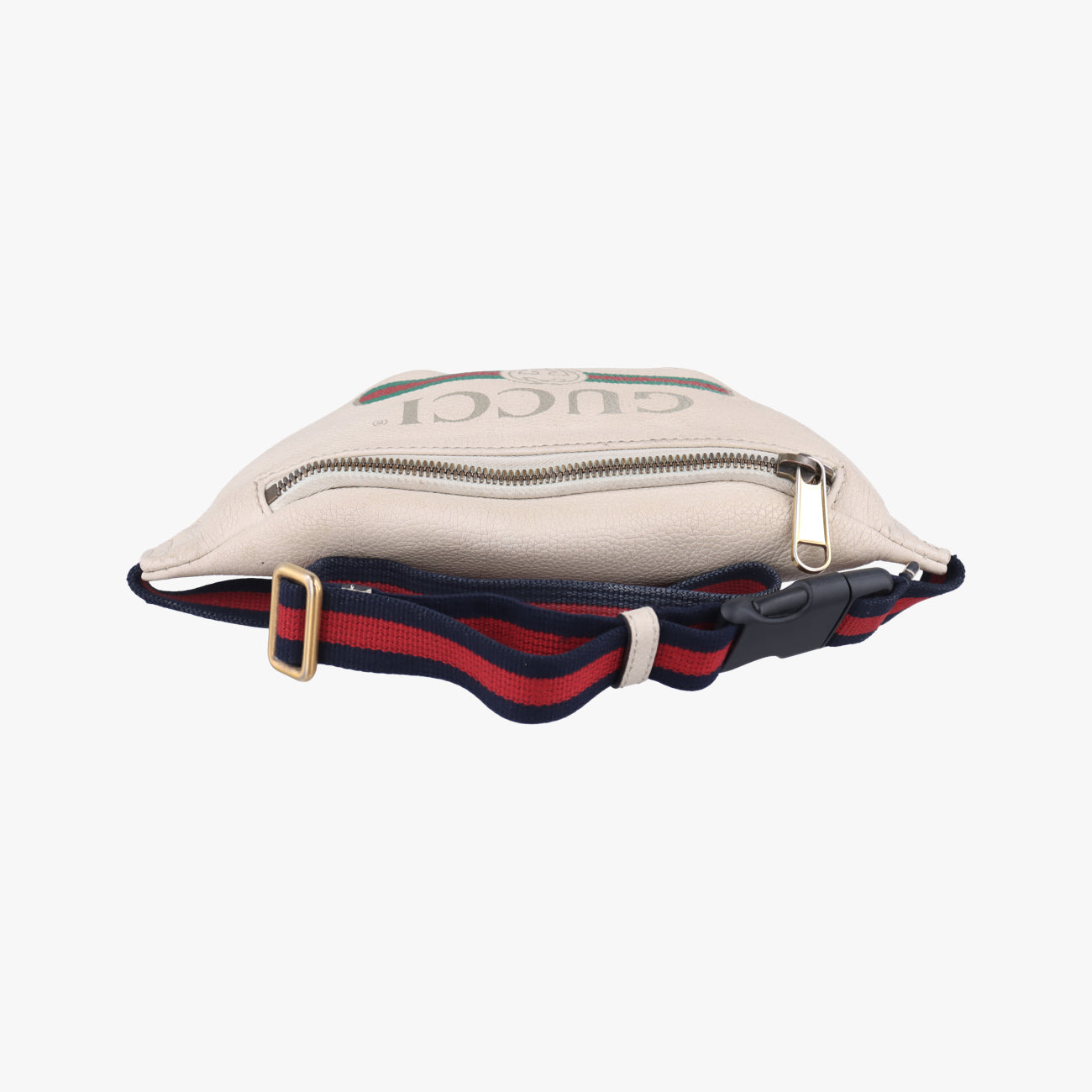 Pre-owned Gucci Gucci print White x Multicolor Leather 527792 bum bag/waist bag | stylenewstar