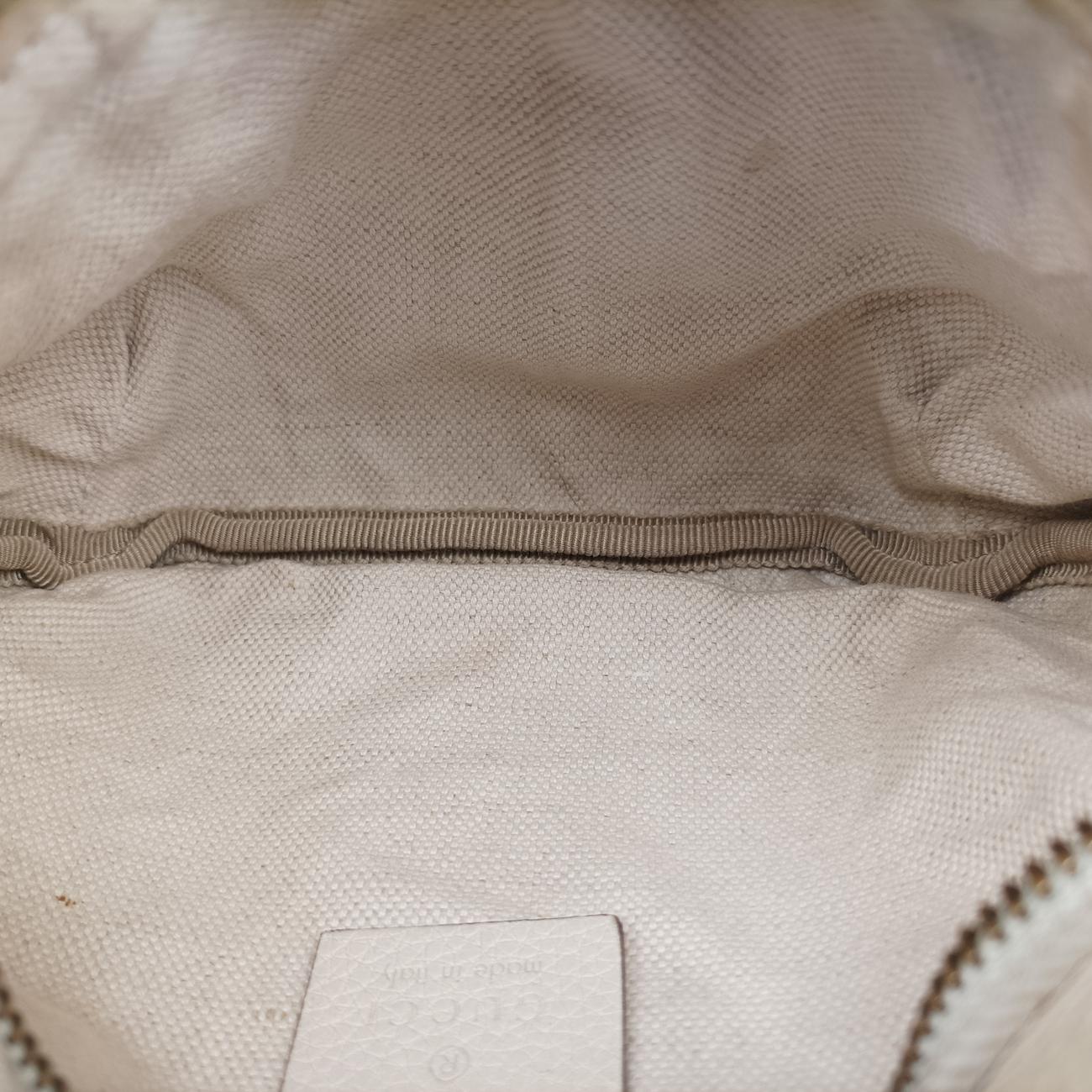 Pre-owned Gucci Gucci print White x Multicolor Leather 527792 bum bag/waist bag | stylenewstar