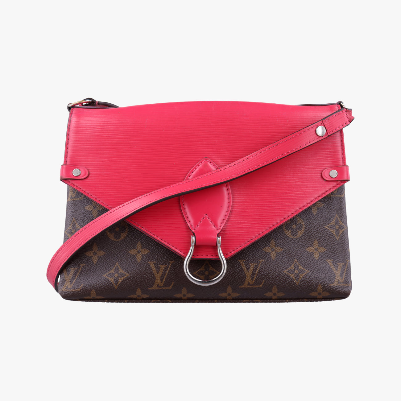 SAINT MICHEL brown×Freesia Monogram Canvas×calf leather CA0188