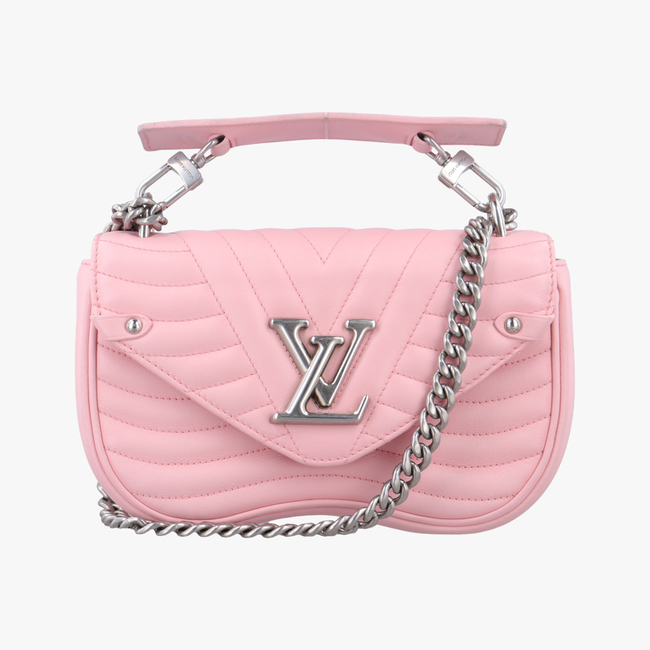 Pre-owned Louis Vuitton NEW WAVE PM SMOOTHIE PINK Leather M51933 shoulderbag | stylenewstar