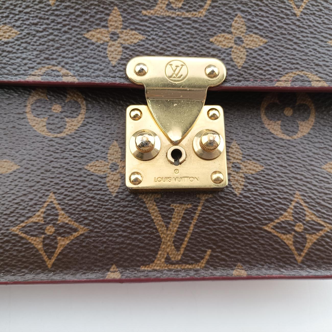 Pre-owned Louis Vuitton S-Lock Belt Pouch PM Brown Monogram Canvas M44667 bum bag/waist bag | stylenewstar