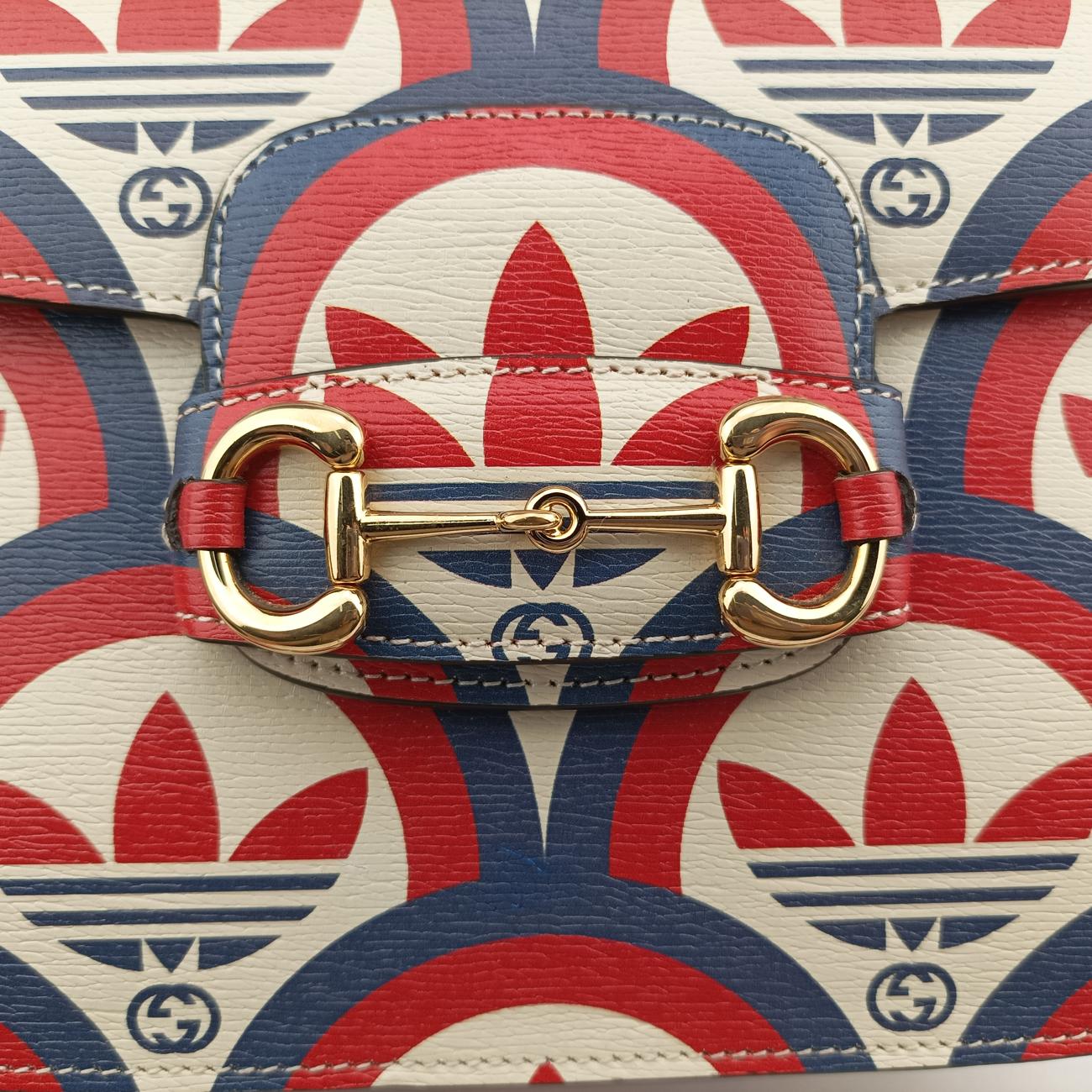 Secondhand Gucci The Hacker Project Horsebit 1955 Multicolour Leather 602204 shoulderbag | stylenewstar