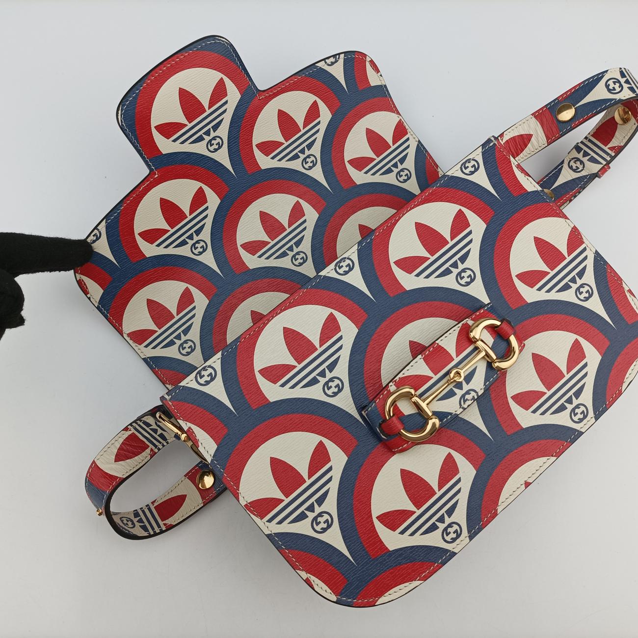 Secondhand Gucci The Hacker Project Horsebit 1955 Multicolour Leather 602204 shoulderbag | stylenewstar