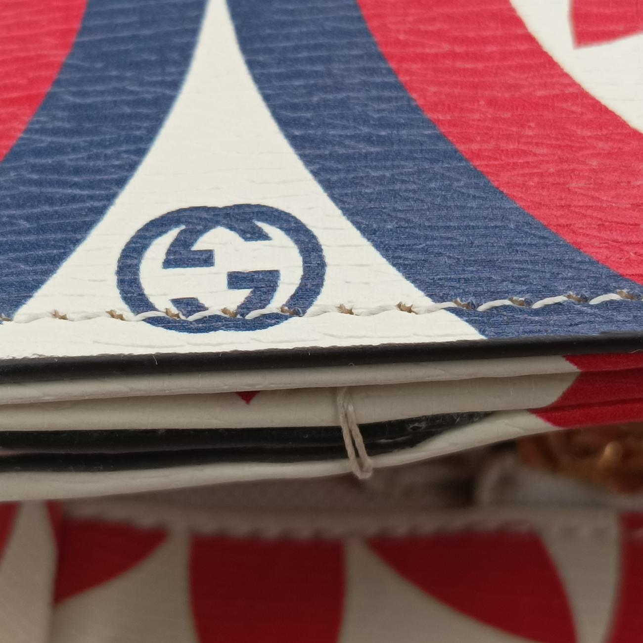 Secondhand Gucci The Hacker Project Horsebit 1955 Multicolour Leather 602204 shoulderbag | stylenewstar