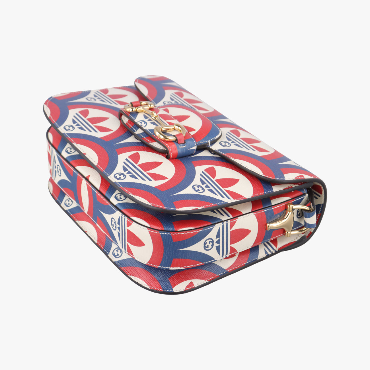 Secondhand Gucci The Hacker Project Horsebit 1955 Multicolour Leather 602204 shoulderbag | stylenewstar