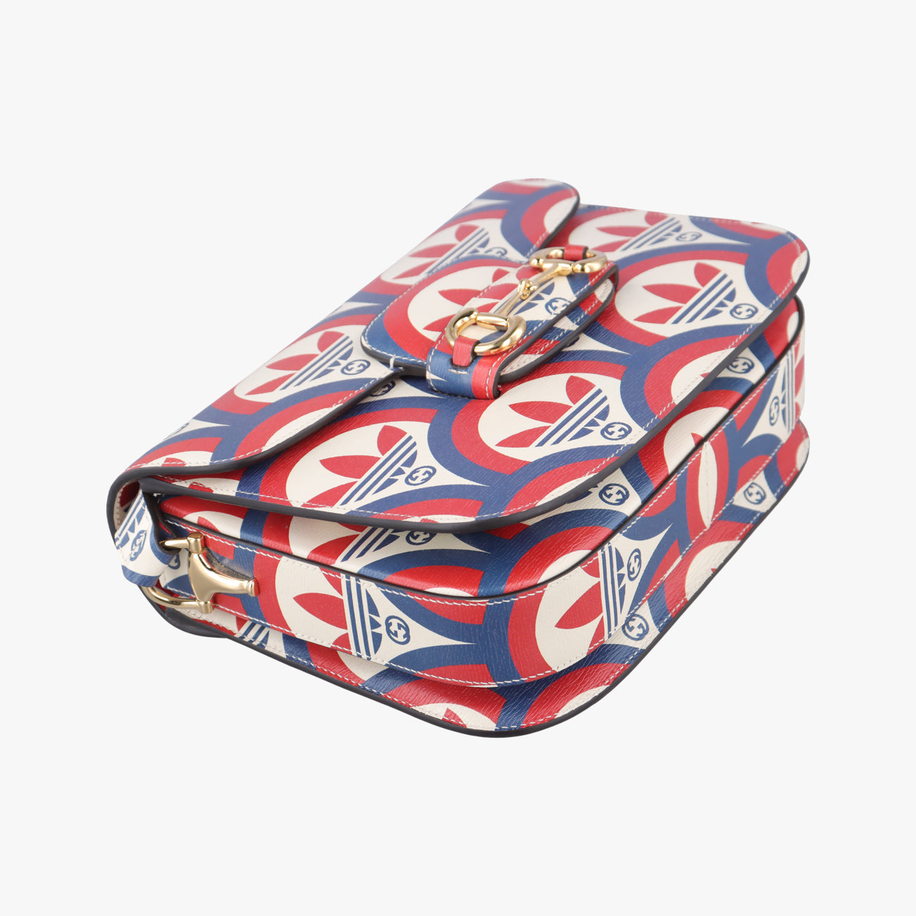 Secondhand Gucci The Hacker Project Horsebit 1955 Multicolour Leather 602204 shoulderbag | stylenewstar