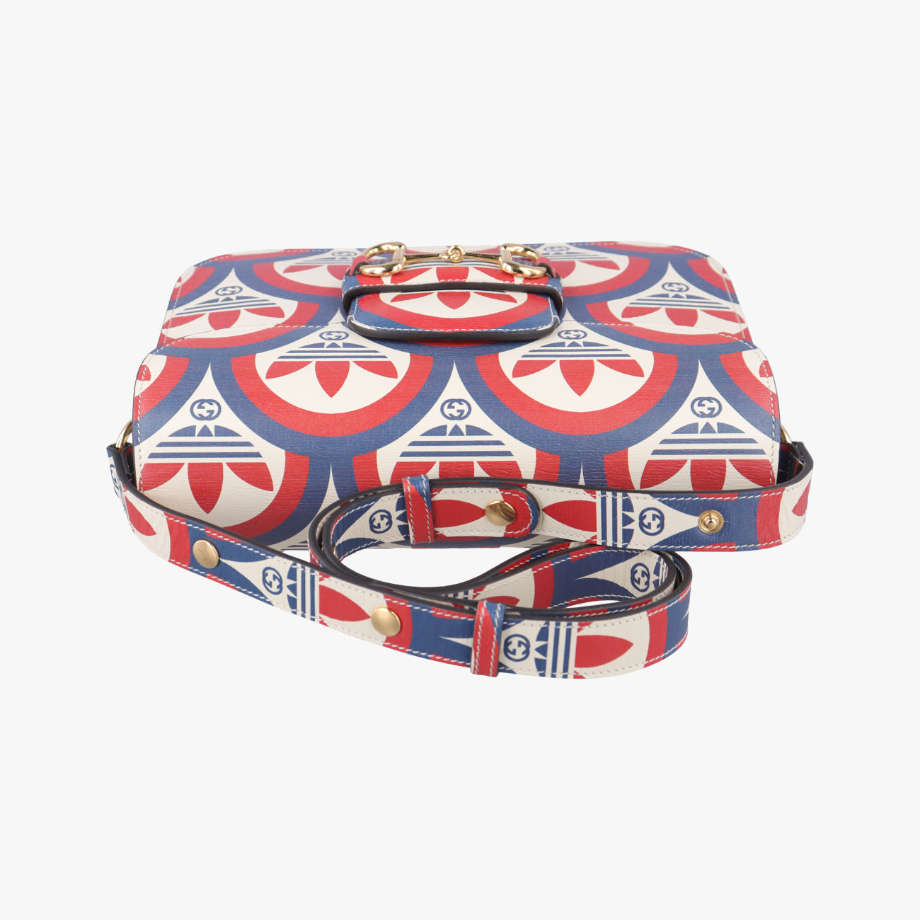 Secondhand Gucci The Hacker Project Horsebit 1955 Multicolour Leather 602204 shoulderbag | stylenewstar