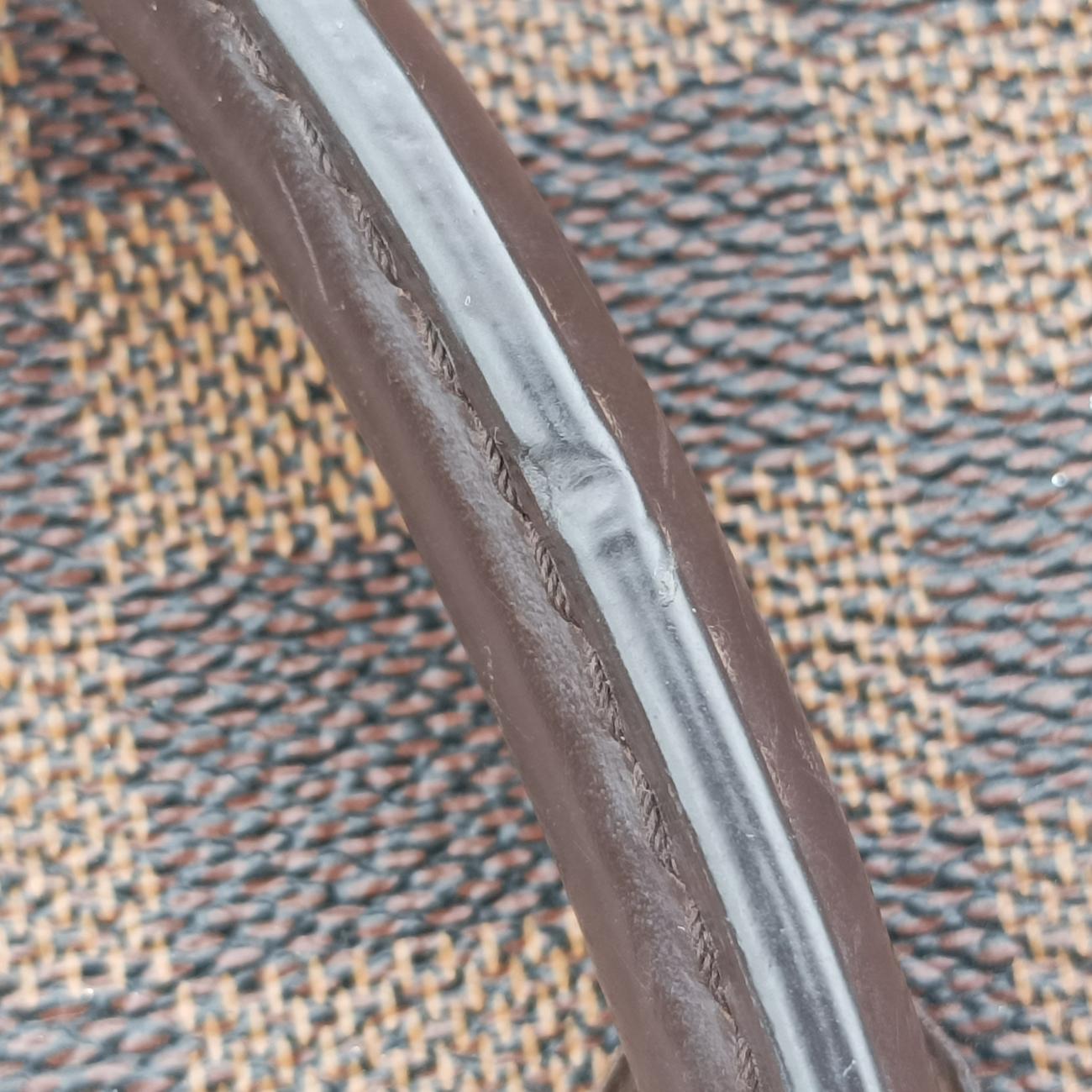 Pre-owned Louis Vuitton Brittany EBENE×BORDEAUX Damier Canvas×calf leather N41675 shoulderbag | stylenewstar