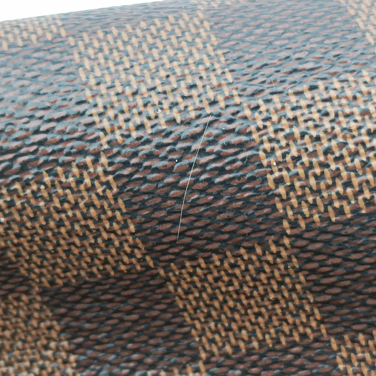 Pre-owned Louis Vuitton Brittany EBENE×BORDEAUX Damier Canvas×calf leather N41675 shoulderbag | stylenewstar