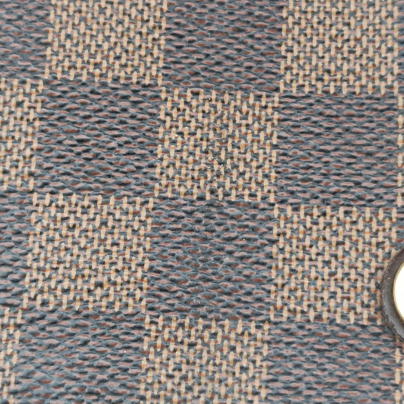 Pre-owned Louis Vuitton Brittany EBENE×BORDEAUX Damier Canvas×calf leather N41675 shoulderbag | stylenewstar