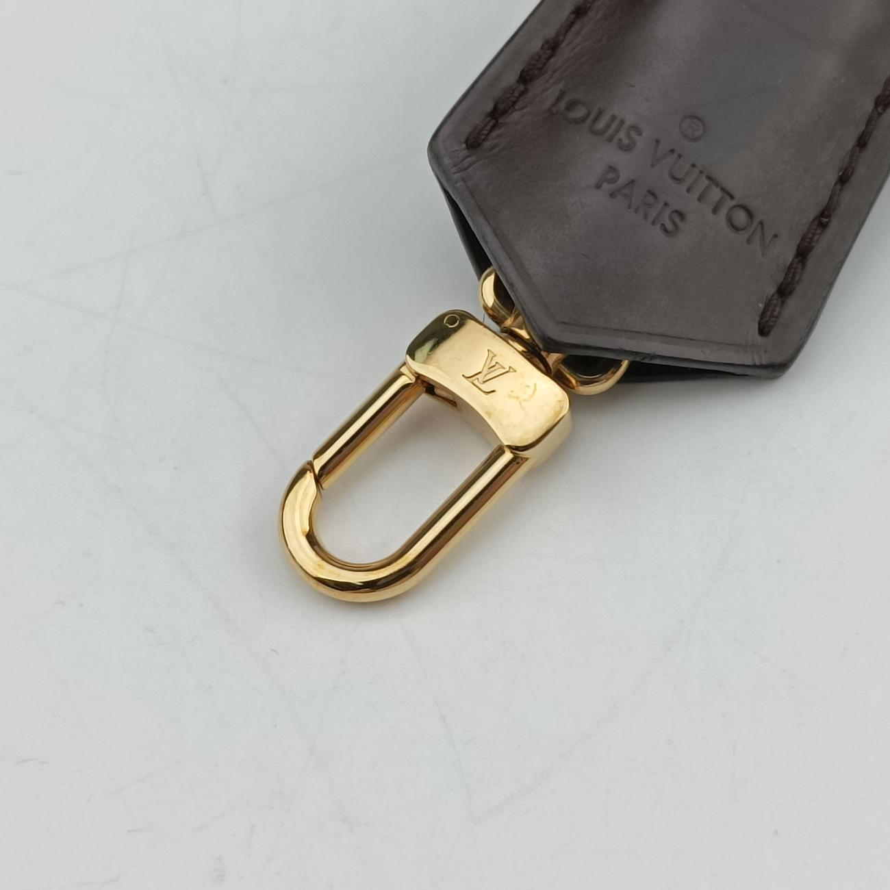 Pre-owned Louis Vuitton Brittany EBENE×BORDEAUX Damier Canvas×calf leather N41675 shoulderbag | stylenewstar