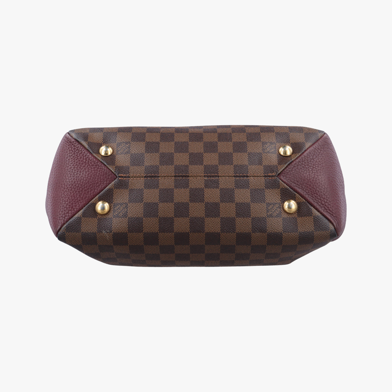 Pre-owned Louis Vuitton Brittany EBENE×BORDEAUX Damier Canvas×calf leather N41675 shoulderbag | stylenewstar