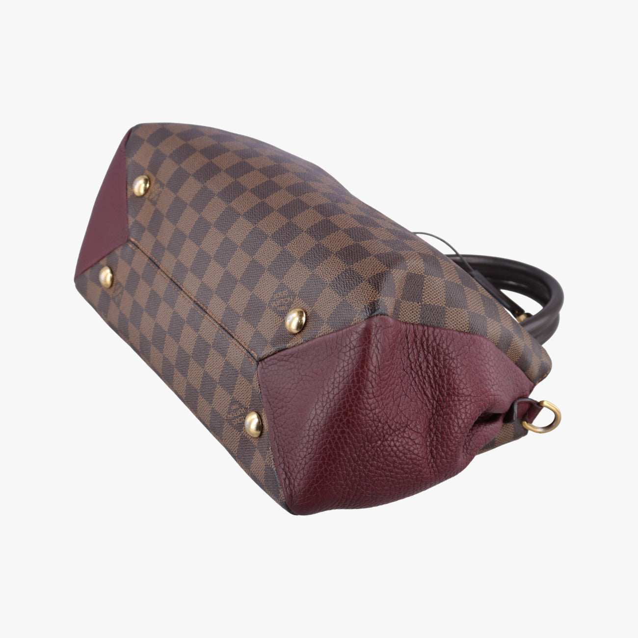 Pre-owned Louis Vuitton Brittany EBENE×BORDEAUX Damier Canvas×calf leather N41675 shoulderbag | stylenewstar