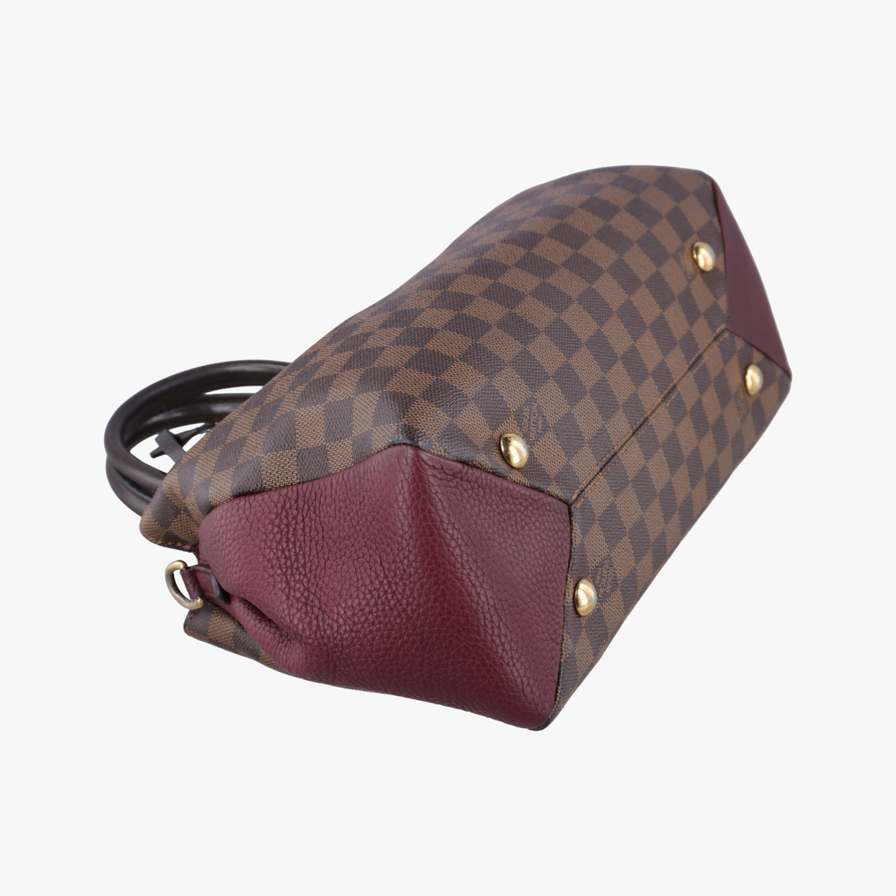 Pre-owned Louis Vuitton Brittany EBENE×BORDEAUX Damier Canvas×calf leather N41675 shoulderbag | stylenewstar