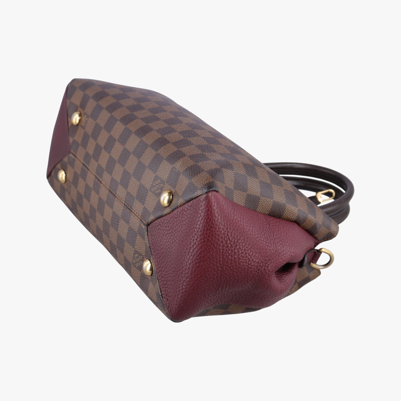 Pre-owned Louis Vuitton Brittany EBENE×BORDEAUX Damier Canvas×calf leather N41675 shoulderbag | stylenewstar