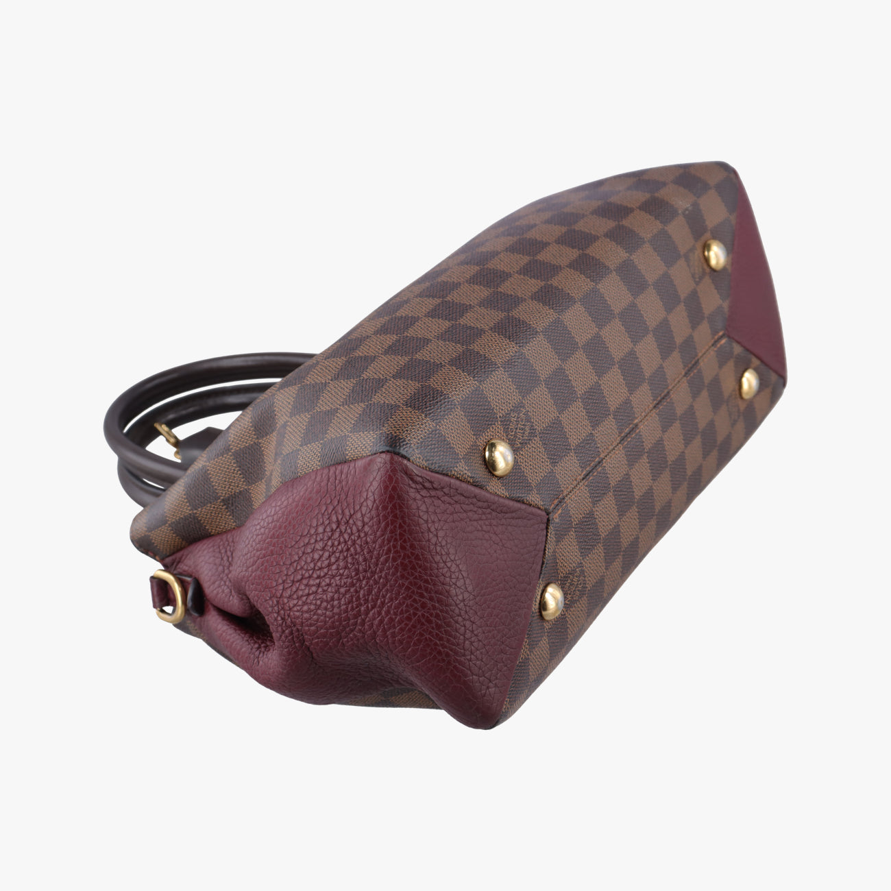 Pre-owned Louis Vuitton Brittany EBENE×BORDEAUX Damier Canvas×calf leather N41675 shoulderbag | stylenewstar