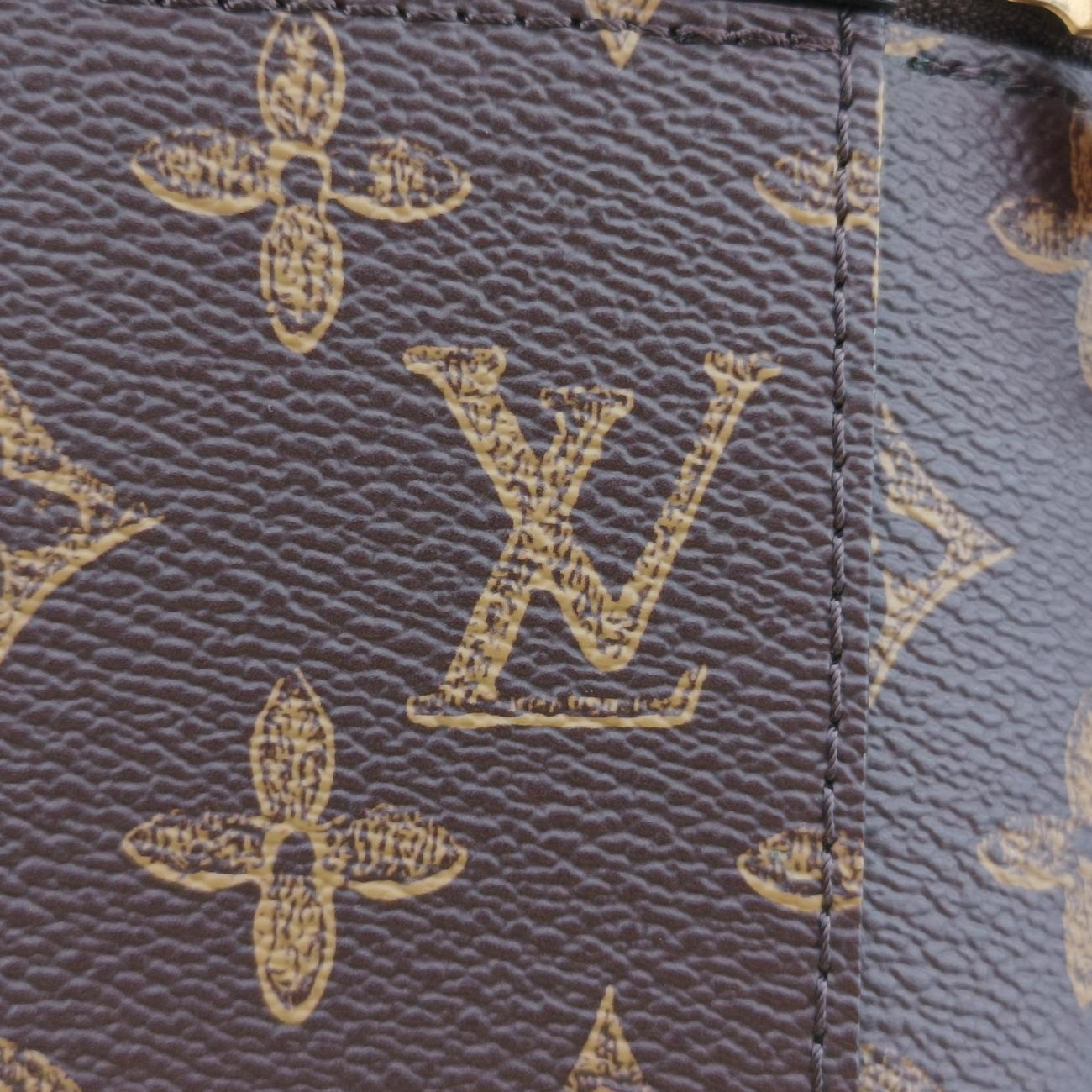 Pre-owned Louis Vuitton Monogram (No. 7) Vertical Box Trunk Brown PVC coated canvas M59664 shoulderbag | stylenewstar