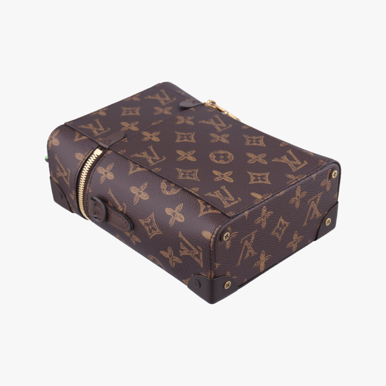 Pre-owned Louis Vuitton Monogram (No. 7) Vertical Box Trunk Brown PVC coated canvas M59664 shoulderbag | stylenewstar
