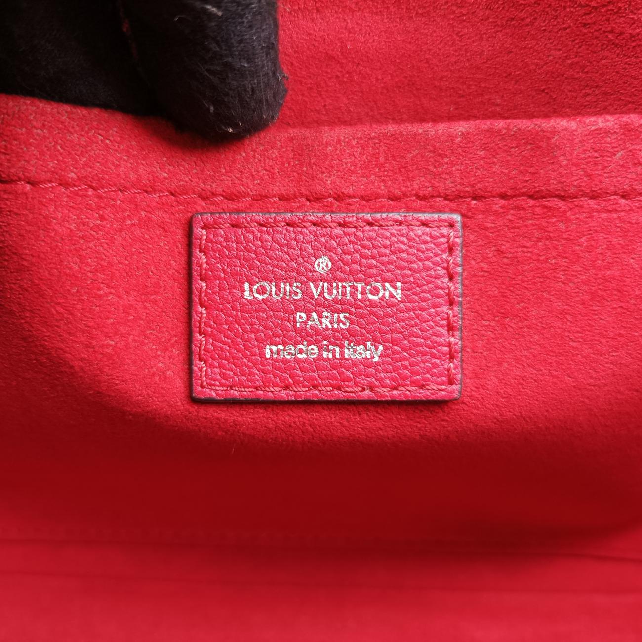 Pre-owned Louis Vuitton Very Chain Bag Ruby leather M44285 shoulderbag | stylenewstar