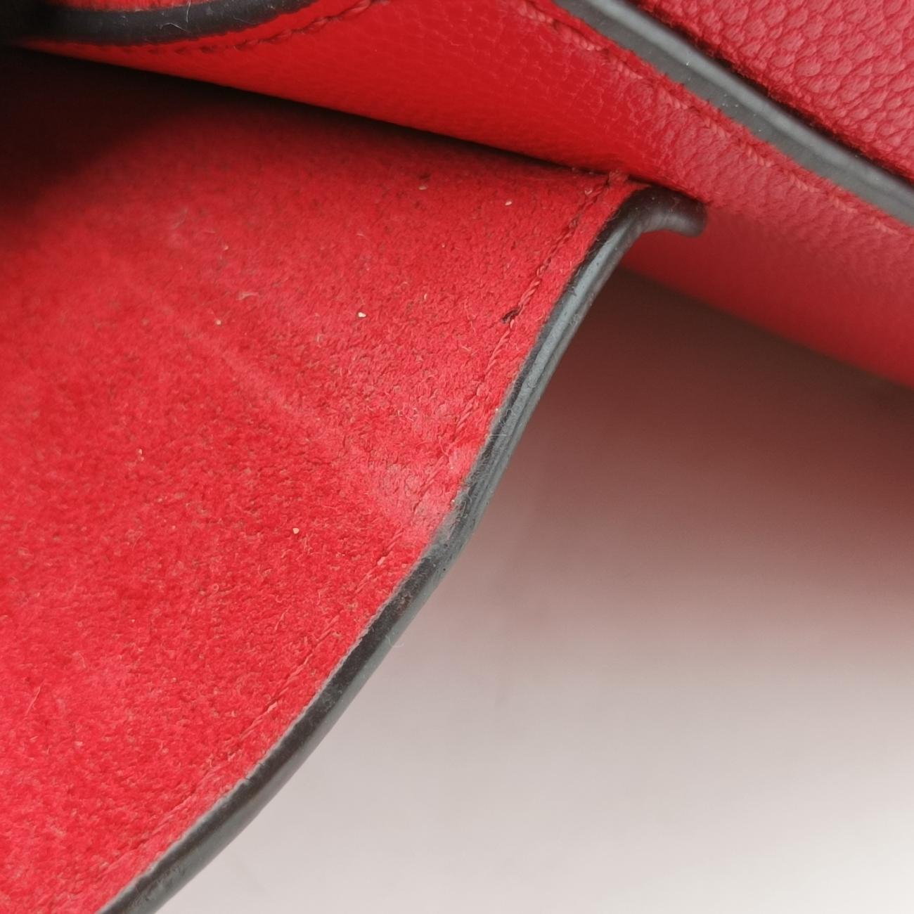 Pre-owned Louis Vuitton Very Chain Bag Ruby leather M44285 shoulderbag | stylenewstar