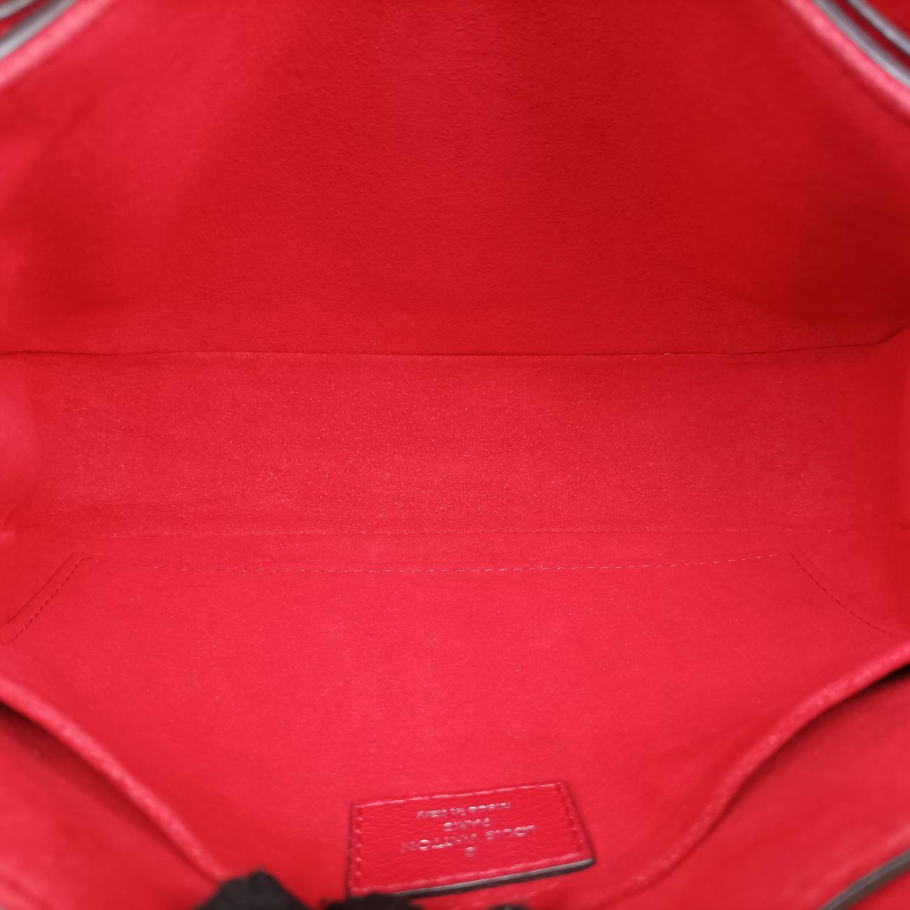 Pre-owned Louis Vuitton Very Chain Bag Ruby leather M44285 shoulderbag | stylenewstar