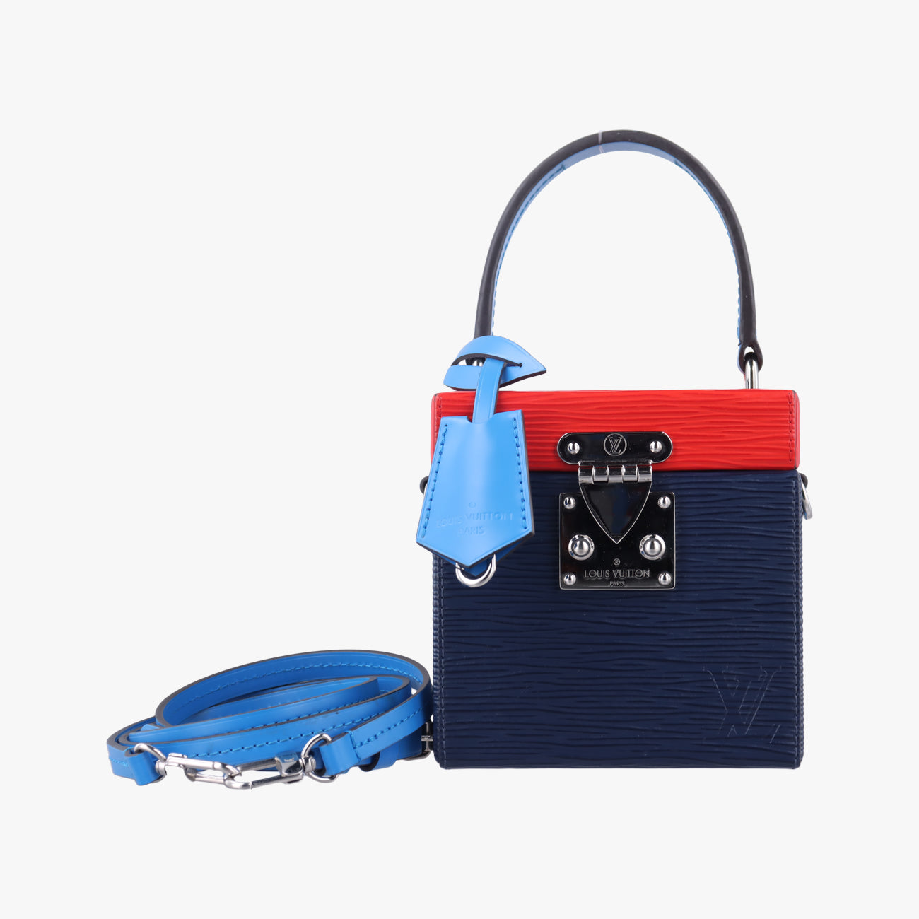 Vintage Louis Vuitton Breaker box Navy×Red Epi M52466 shoulderbag | stylenewstar