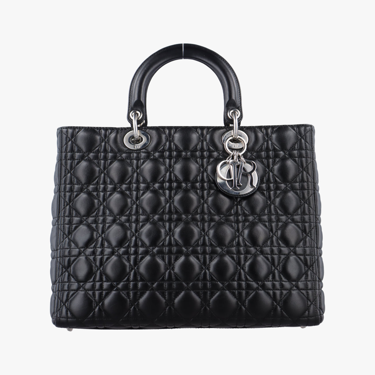 Secondhand Christian Dior Lady Dior Black lambskin  handbag | stylenewstar