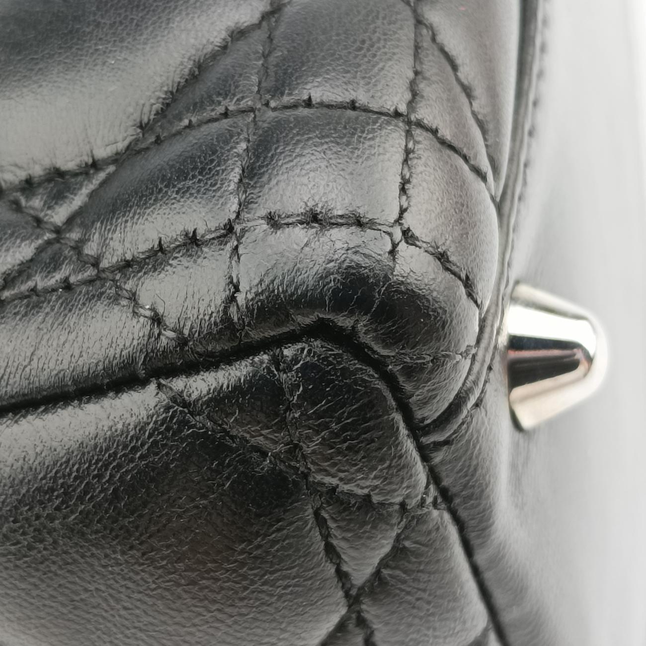 Secondhand Christian Dior Lady Dior Black lambskin  handbag | stylenewstar