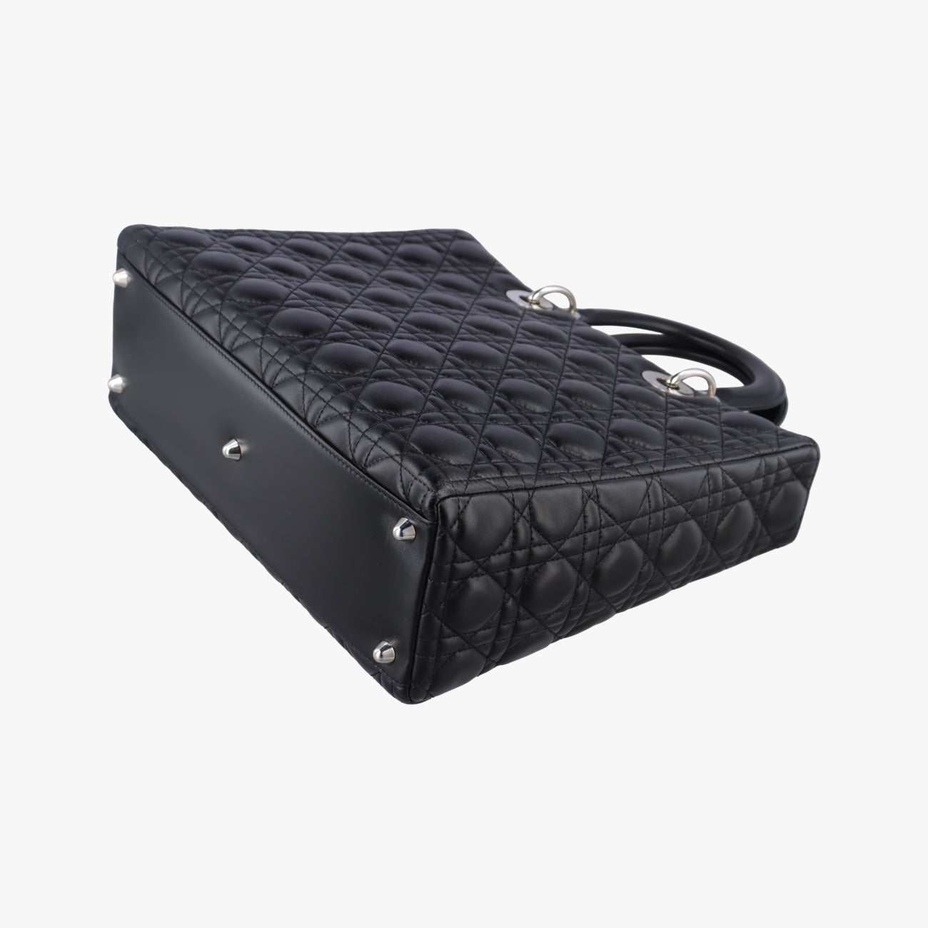 Secondhand Christian Dior Lady Dior Black lambskin  handbag | stylenewstar