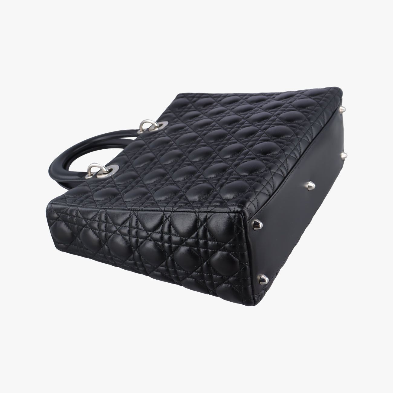 Secondhand Christian Dior Lady Dior Black lambskin  handbag | stylenewstar